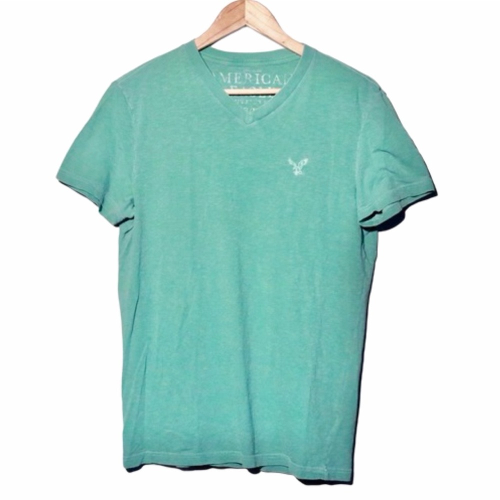 American Eagle Sea Green Short Sleeve Tee Shirt